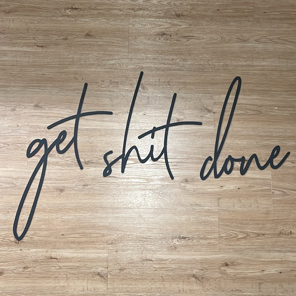 Motivational Black Wall Art Decor